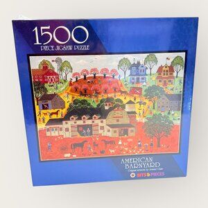 American Barnyard 1500 Piece Jigsaw Puzzle By Bits & Pieces New Sealed